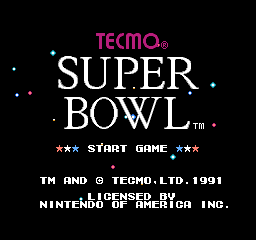 Tecmo超级美式足球(美版)